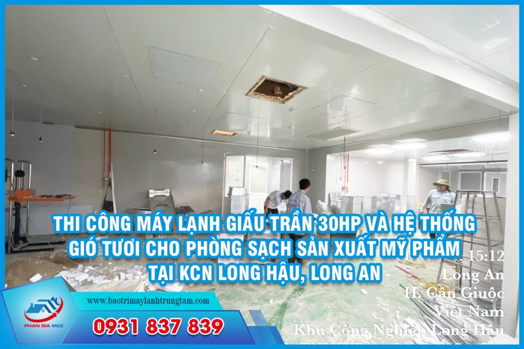 thi Công máy lạnh giấu trần