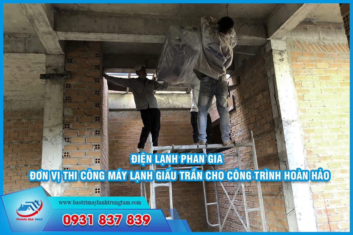 thi công máy lạnh giấu trần