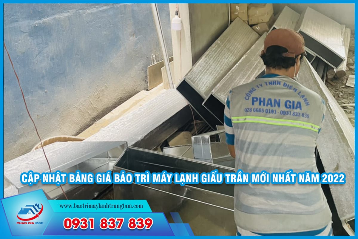 giá bảo trì máy lạnh giấu trần