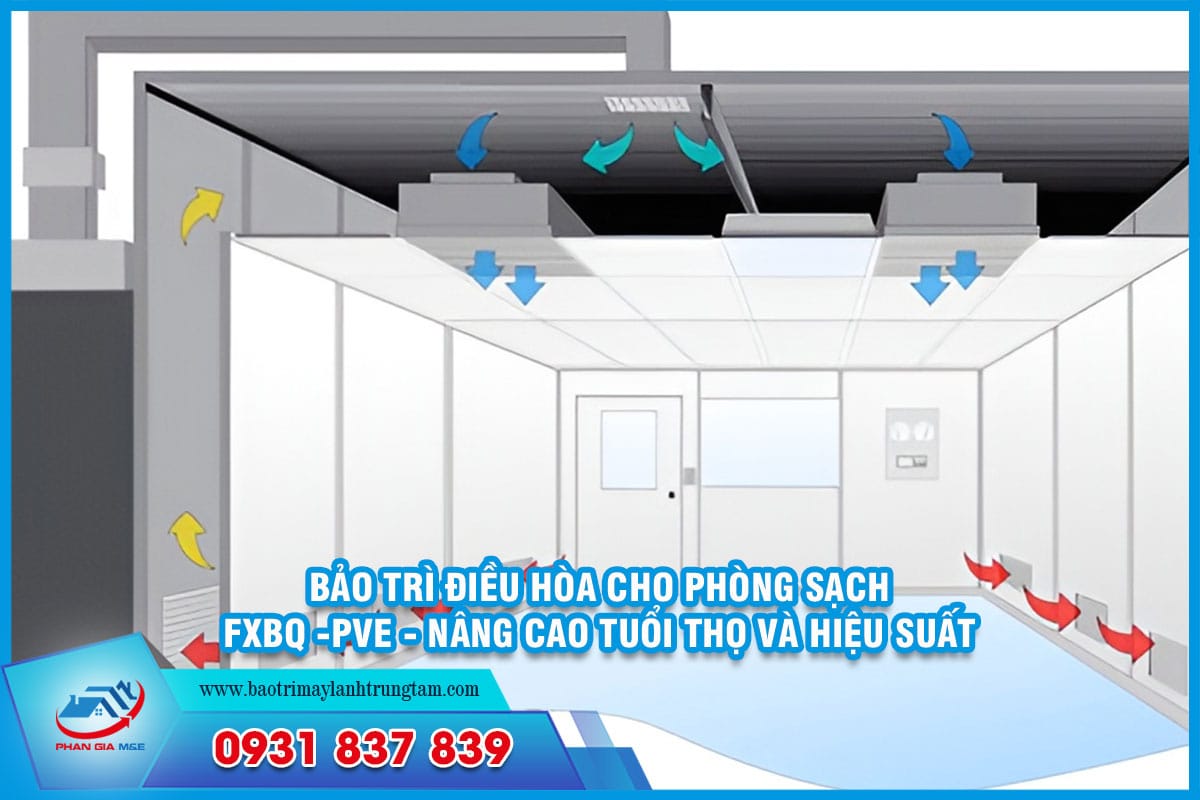 Bảo trì điều hòa cho phòng sạch FXBQ -PVE